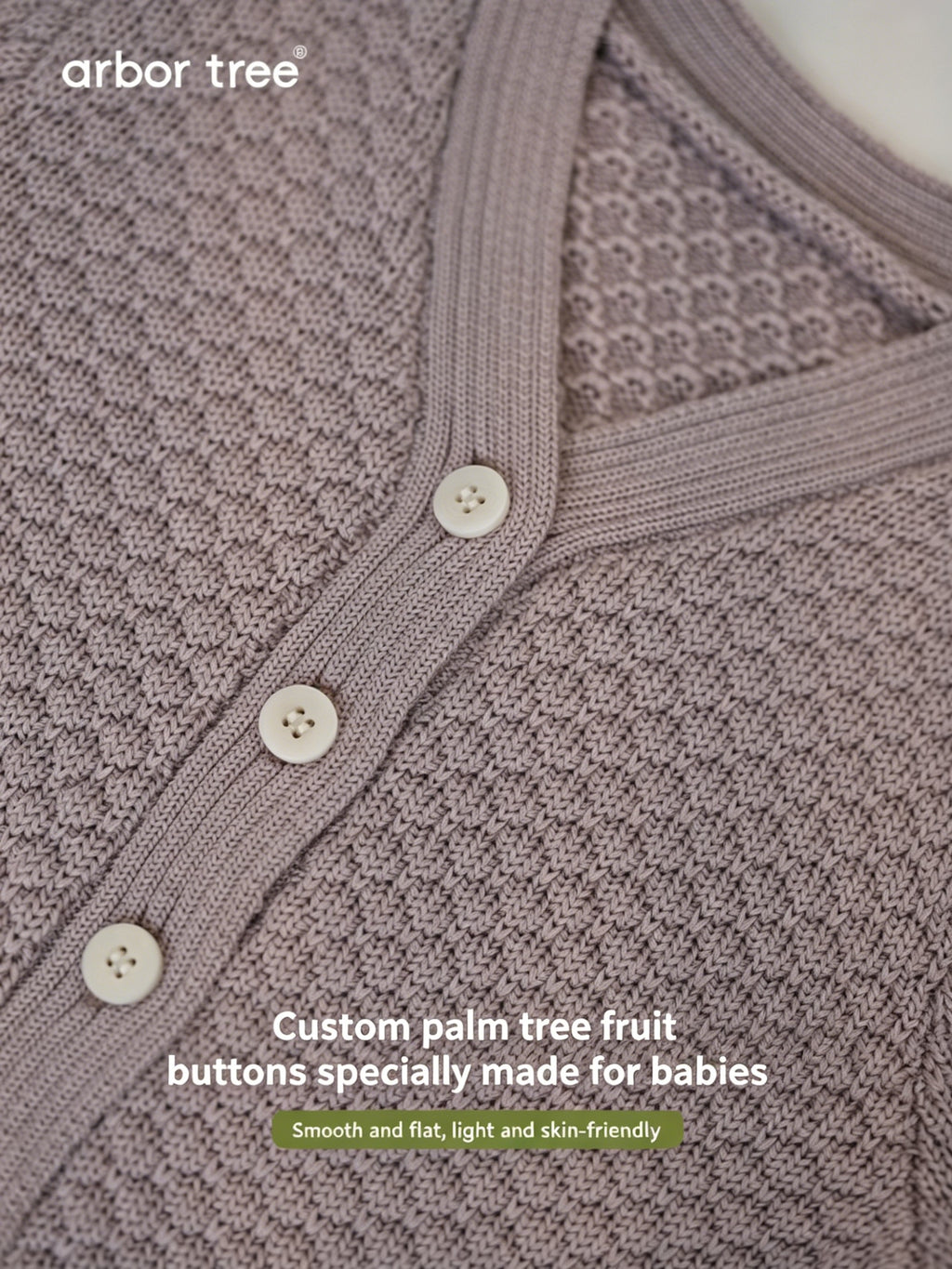 ArborTree boys and girls wool and cashmere knit cardigan with pineapple stitch pattern in spring and fall colors.