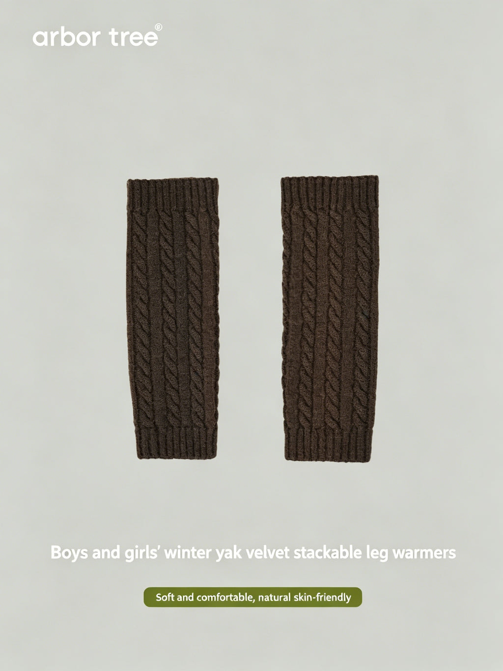 ArborTree thick baby winter socks made of 30% yak down and 70% merino wool, hand washable, cozy and warm for cold weather