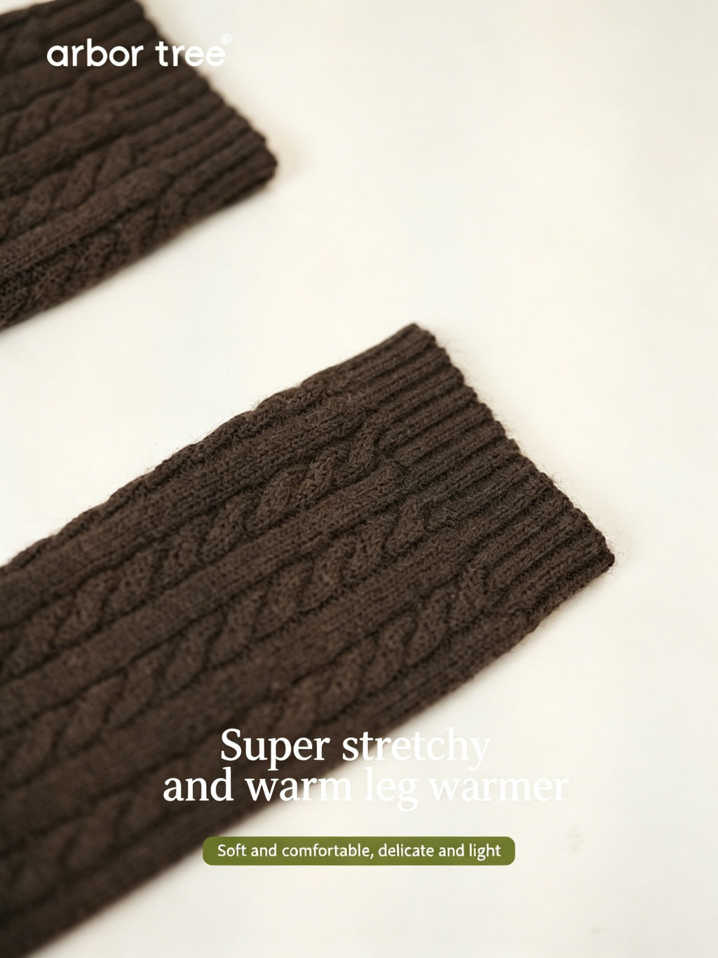 ArborTree baby winter socks made of 30% yak down and 70% merino wool, thick and cozy with a hand wash tag.