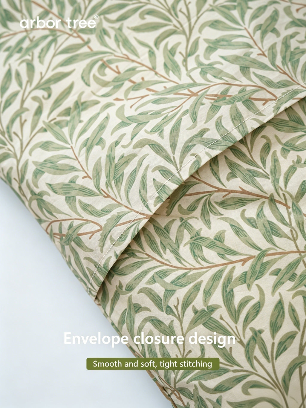 ArborTree 100% Organic Cotton from Uganda Children's All-Season Morris Willow Silk Pillow—Moisture-Wicking and Breathable