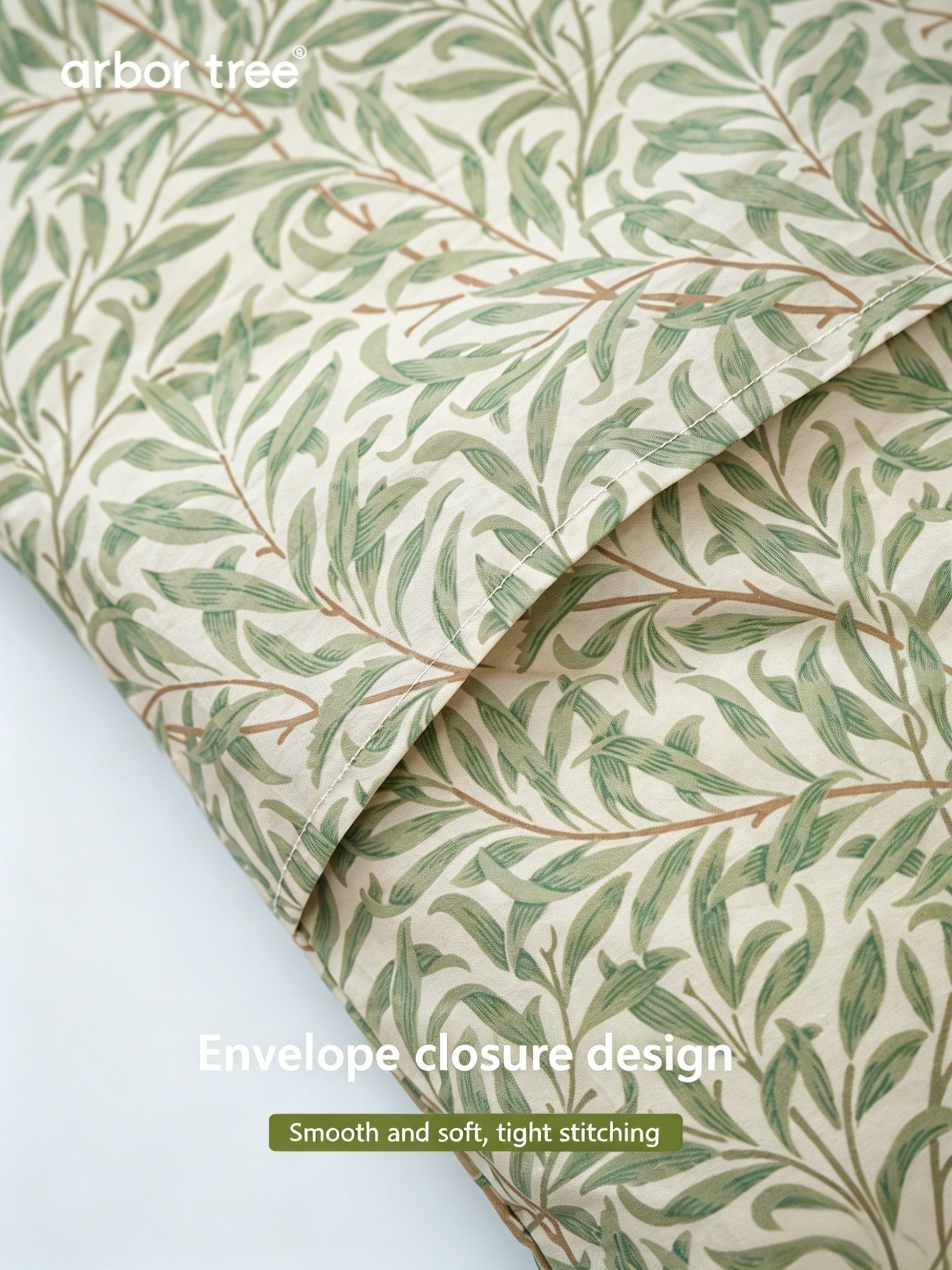 ArborTree 100% Organic Cotton from Uganda Children's All-Season Morris Willow Silk Pillow—Moisture-Wicking and Breathable