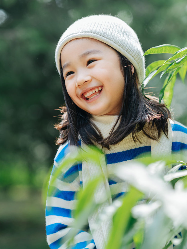 ArborTree Baselwool baby pullover sweater in soft, natural wool with a cozy fit for infants and toddlers.