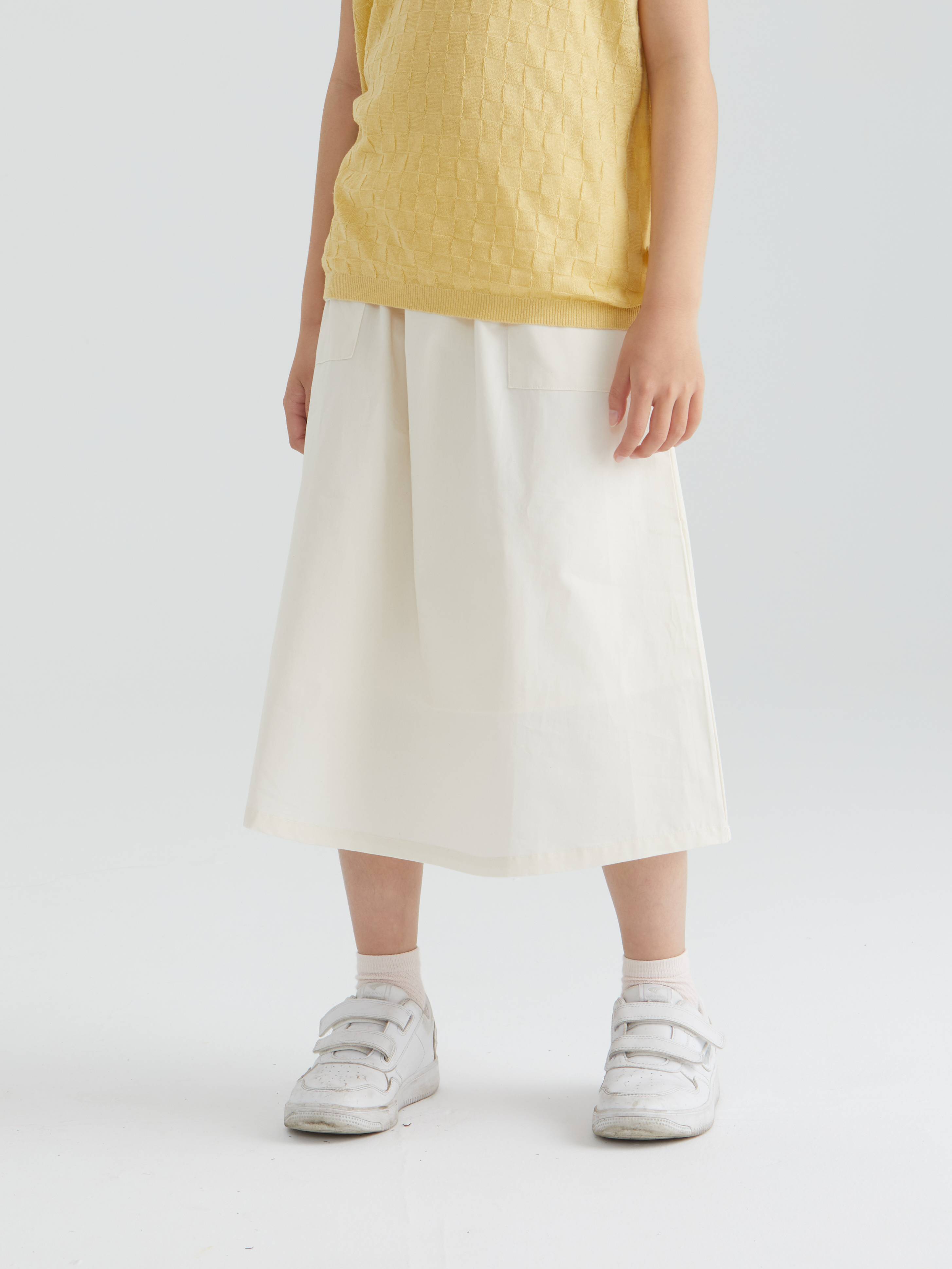ArborTree 100% Natural Organic Cotton Girls' Spring/Summer Elastic-Waist A-Line Skirt (Matching Set)