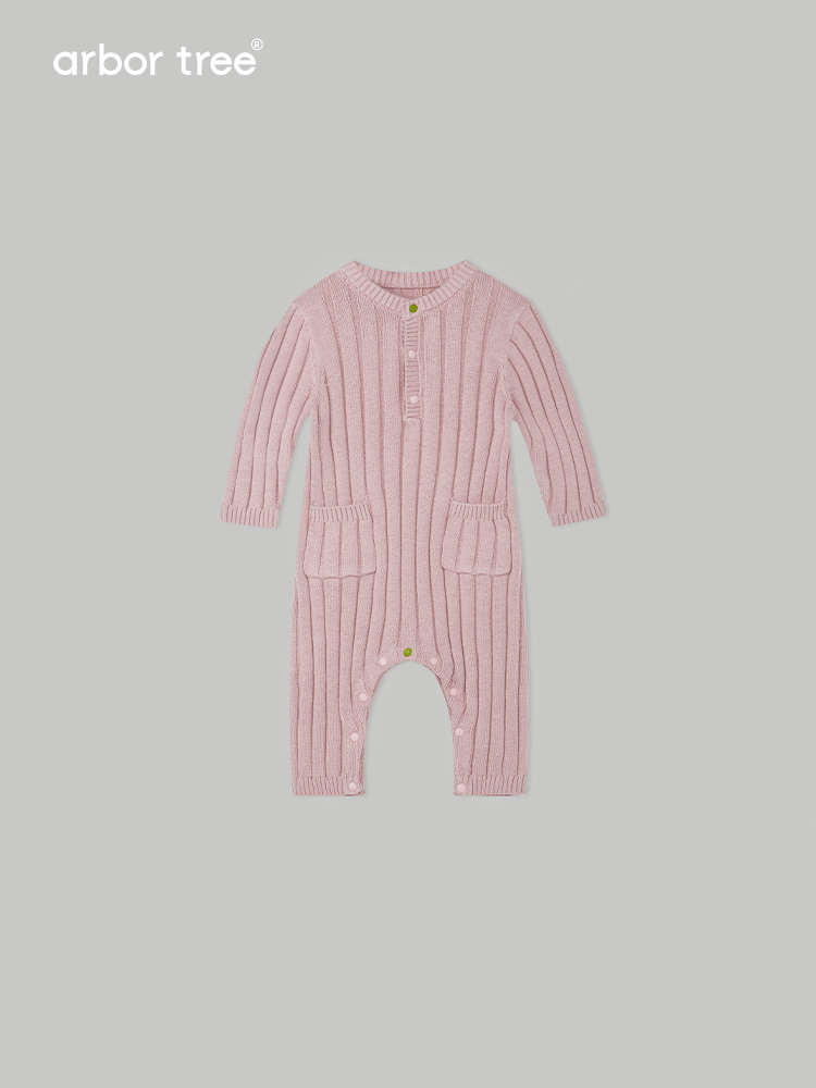 ArborTree organic cotton and cashmere kids jumpsuit with front cut-back design, soft natural fibers, and comfortable fit for children