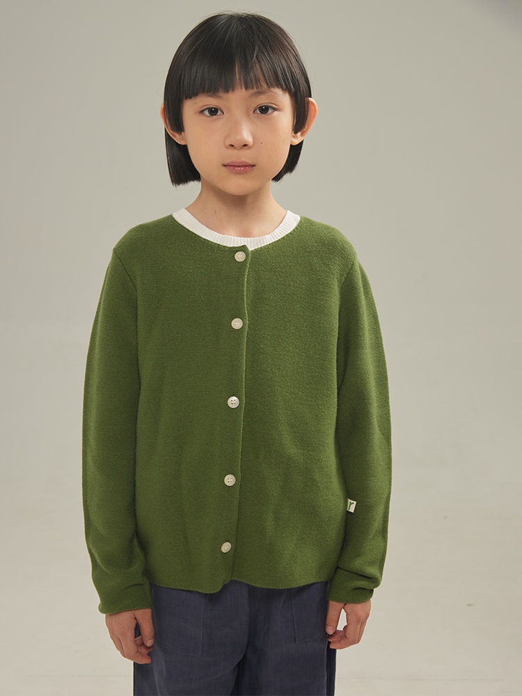 ArborTree 100% Merino Wool Baby Cardigan Coat, soft and cozy, in a natural color, designed for infants and young children.