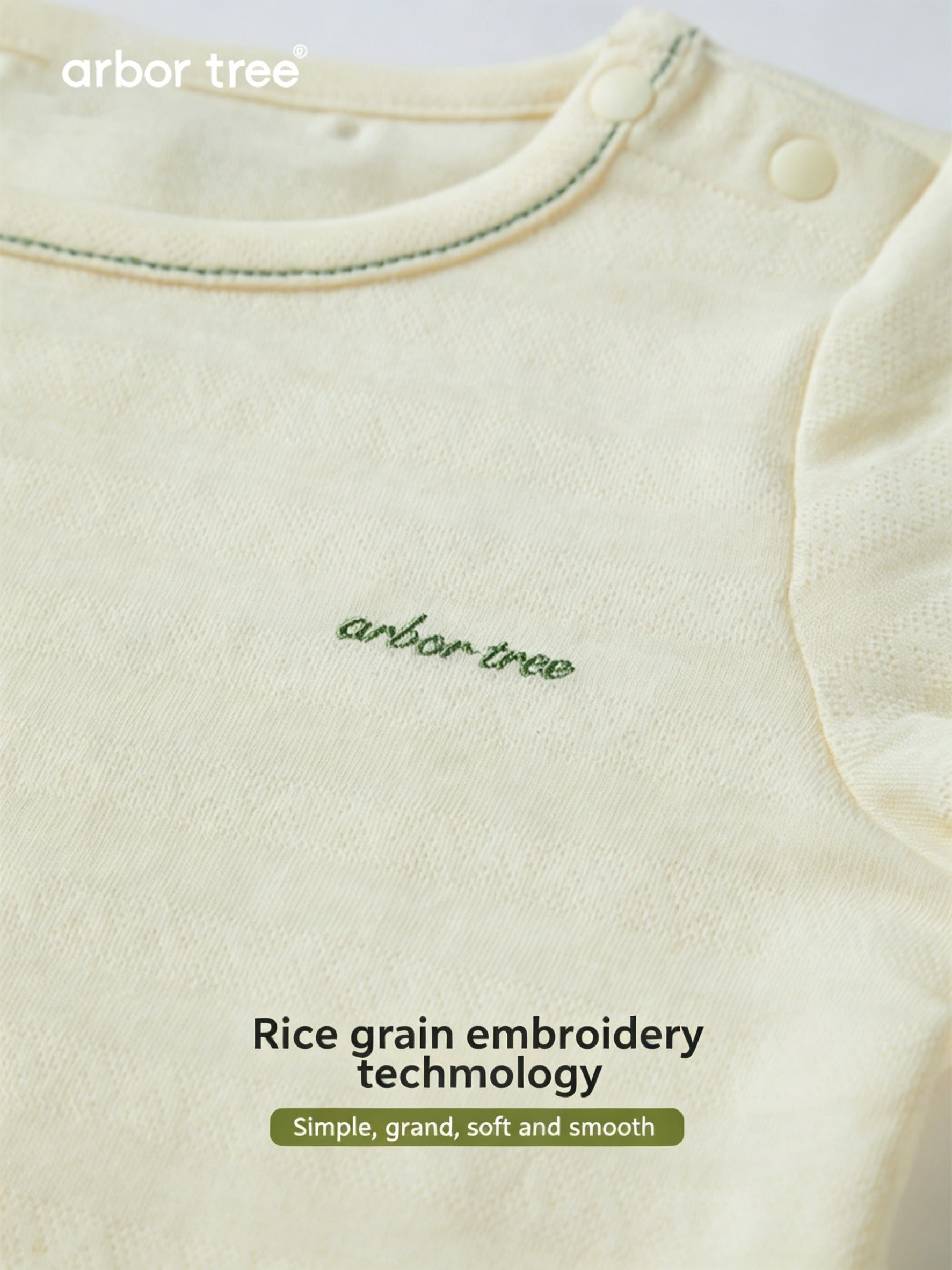 ArborTree organic cotton baby long-sleeve loungewear set with top and pants, ideal for spring, fall, and winter comfort.