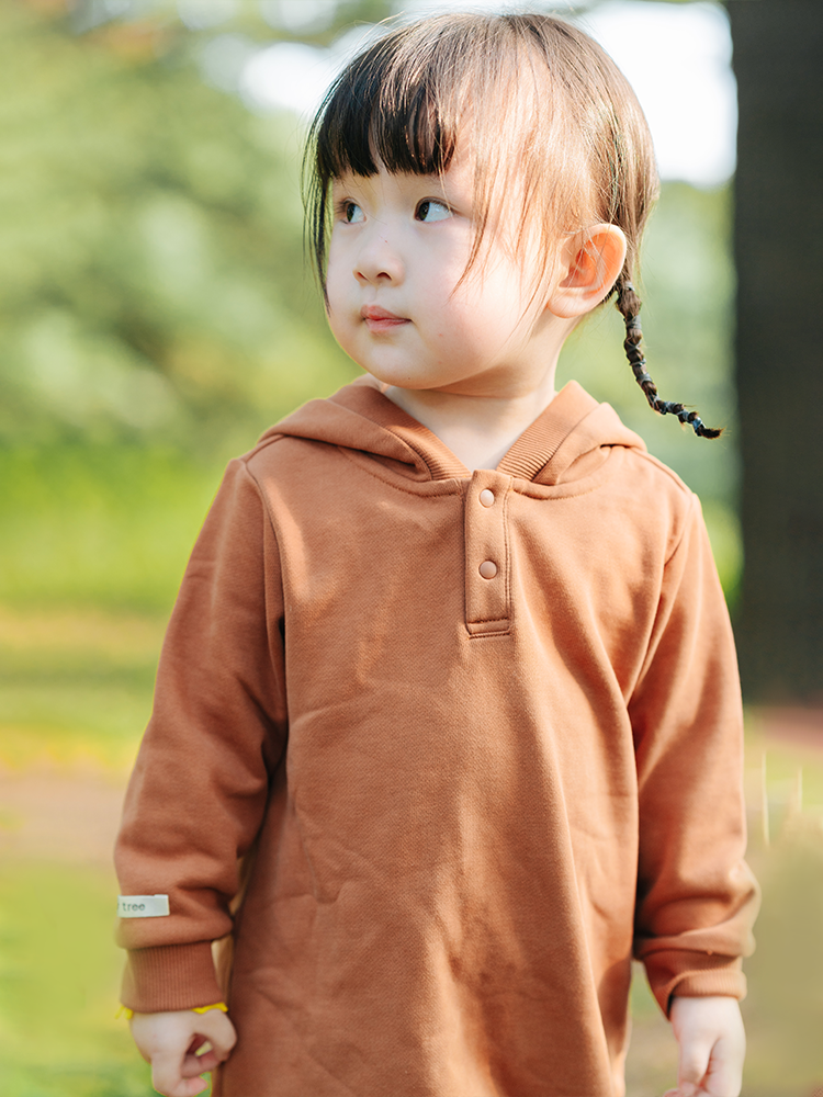 ArborTree 100% Natural Organic Cotton Baby Hooded Romper for Spring and Fall (Class A Standard)