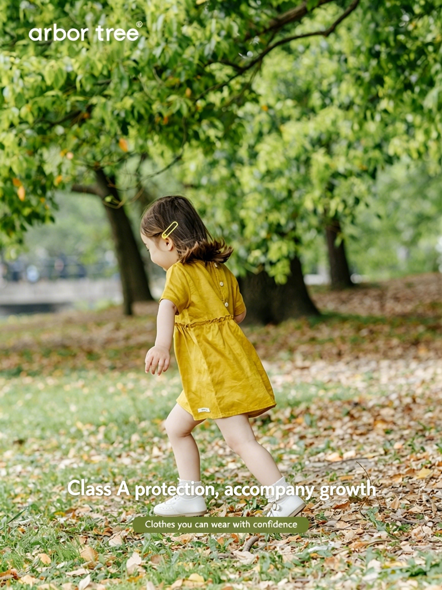 ArborTree 100% Natural Ramie Girls' Summer Short-Sleeve Dress: Lightweight, breathable, and soft to the touch