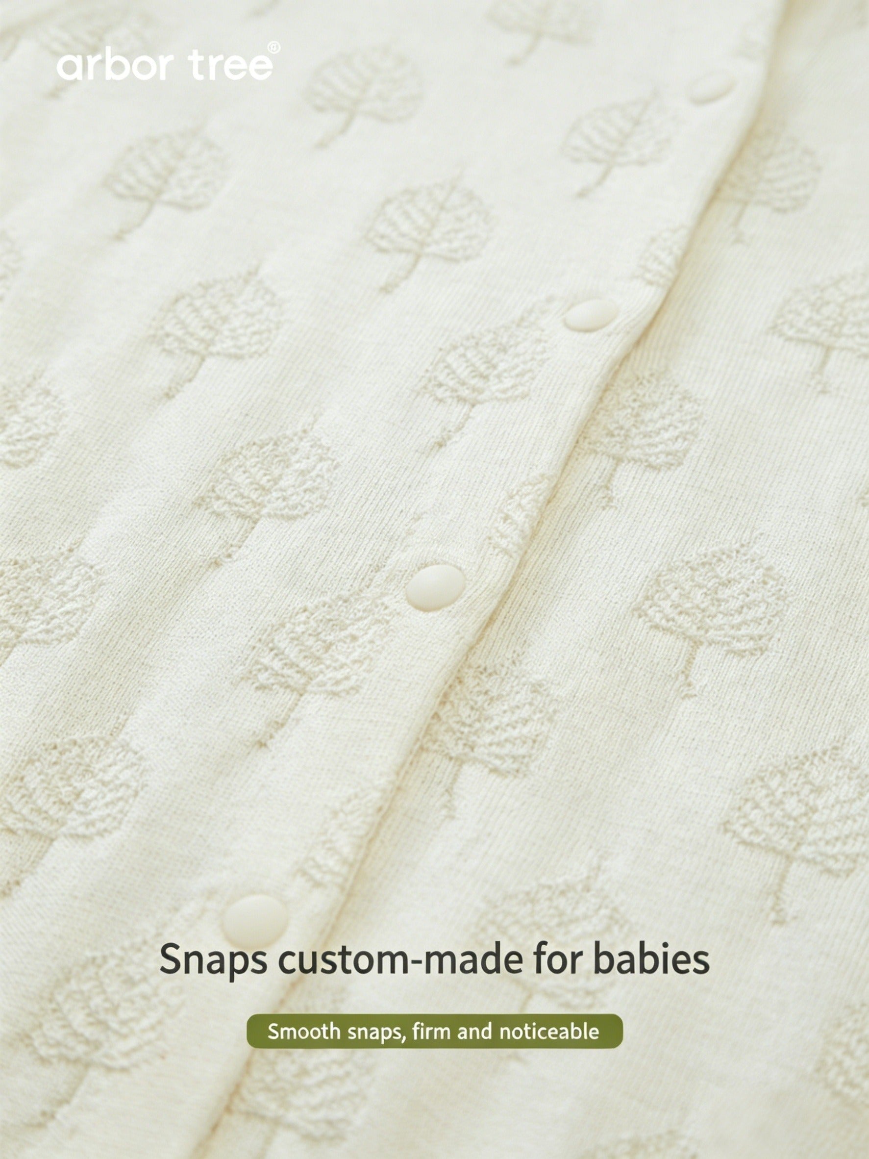 ArborTree  Mulberry Silk Summer Long-Legged One-Piece for Infants and Toddlers with Front Snap Closure—Moisture-Wicking, Mosquito-Repellent, Lightweight, and Breathable
