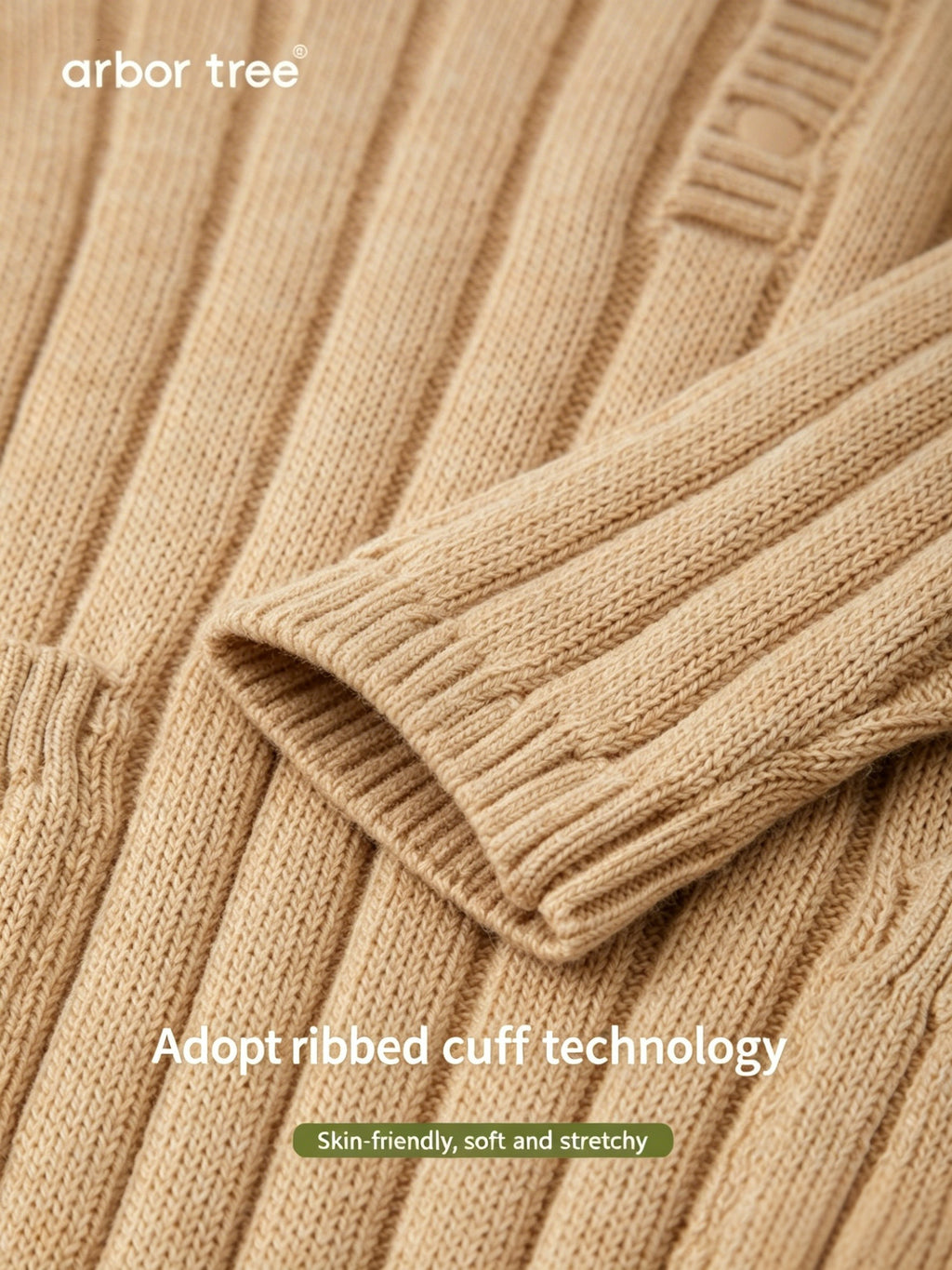 Organic cotton and cashmere kids' jumpsuit by ArborTree featuring a front cut-back design in soft, natural fabric.