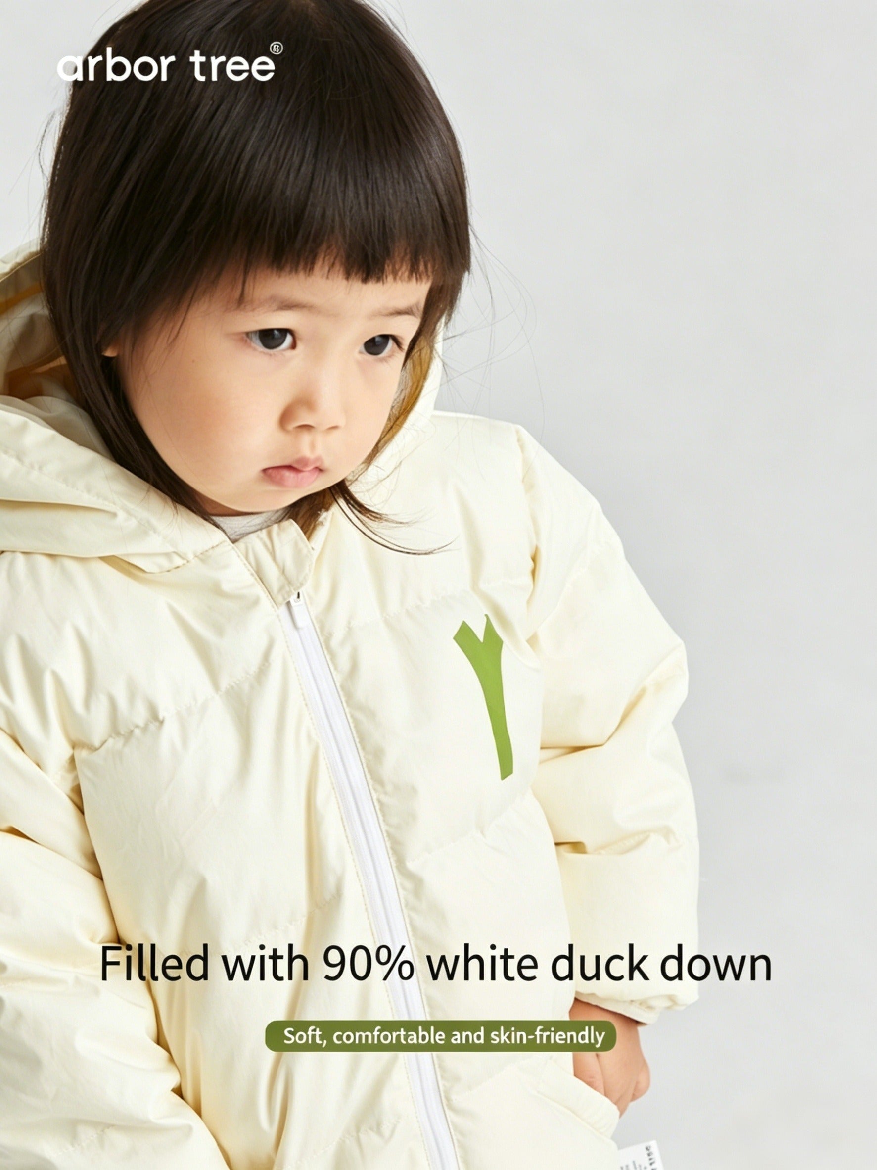 ArborTree All-Natural White Duck Down Vests for Boys and Girls: Warm, Cold-Resistant, and Windproof