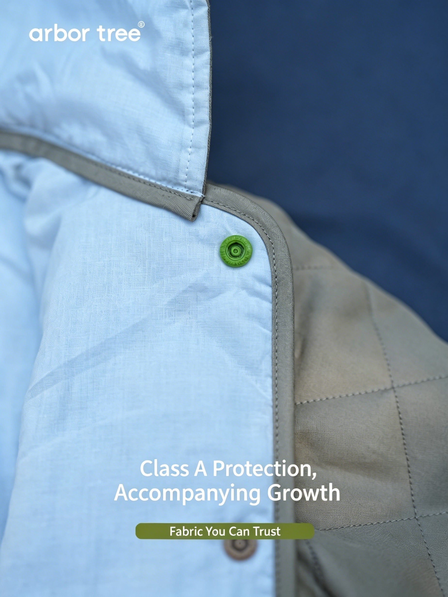 ArborTree men's and women's cotton-lined hooded jacket with soft, stretchy fabric and warm, natural feel for autumn and winter.