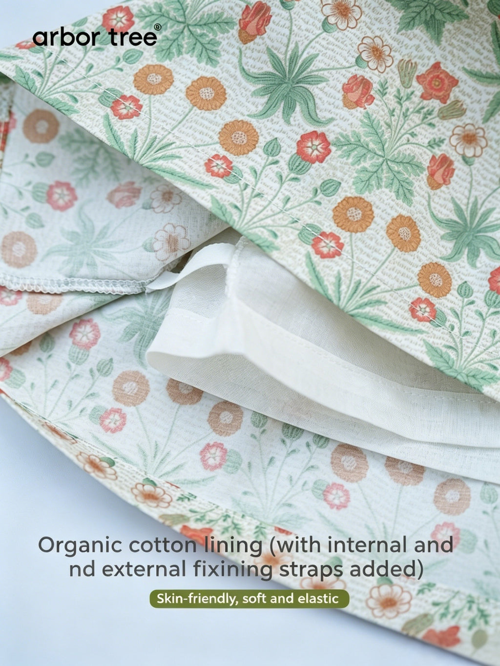ArborTree 100% Organic Cotton from Uganda Girls' Summer Morris Daisy Skirt—Lightweight and Airy