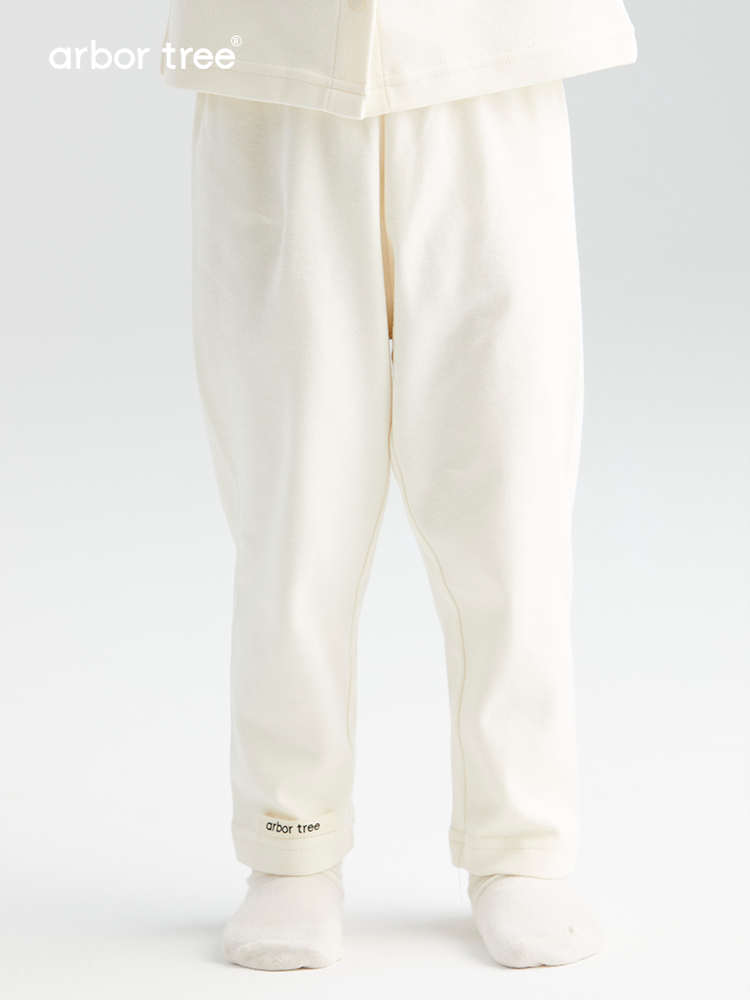 Organic cotton children's knit pants by arbortree, soft and snug spring/fall style, with a cozy, comfortable fit for kids.