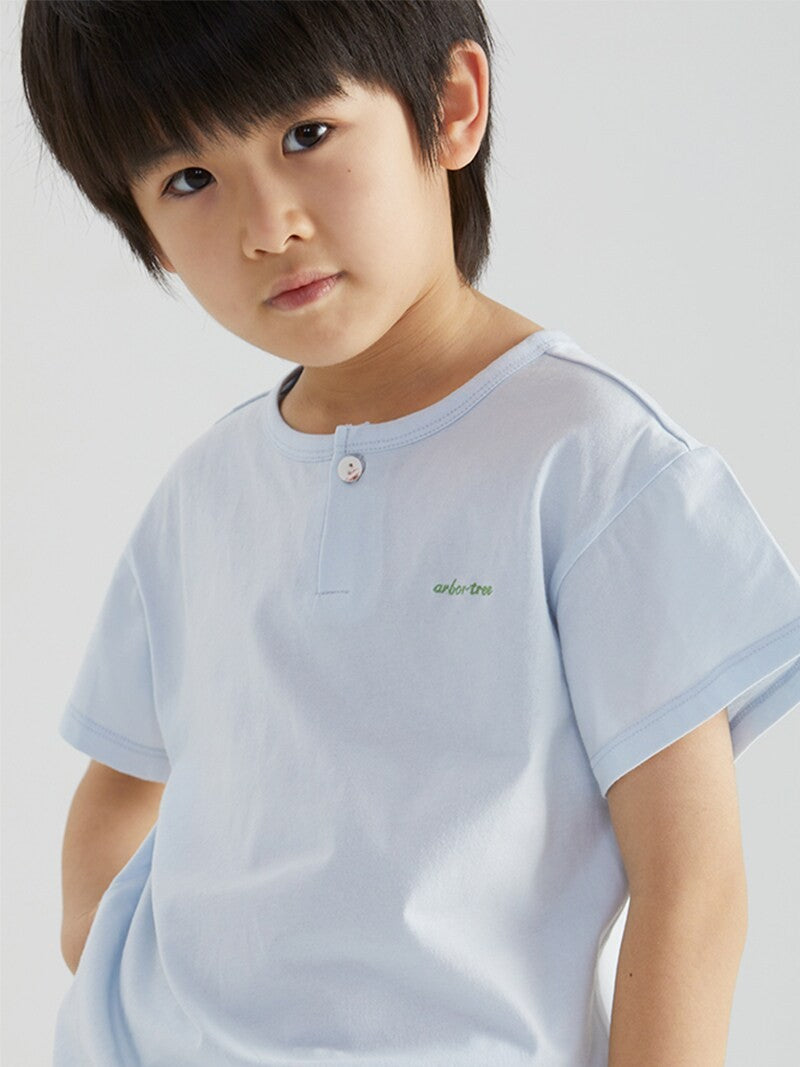 Organic cotton unisex kids' summer T-shirt by arbortree, lightweight, breathable, moisture-wicking, ideal for warm weather.