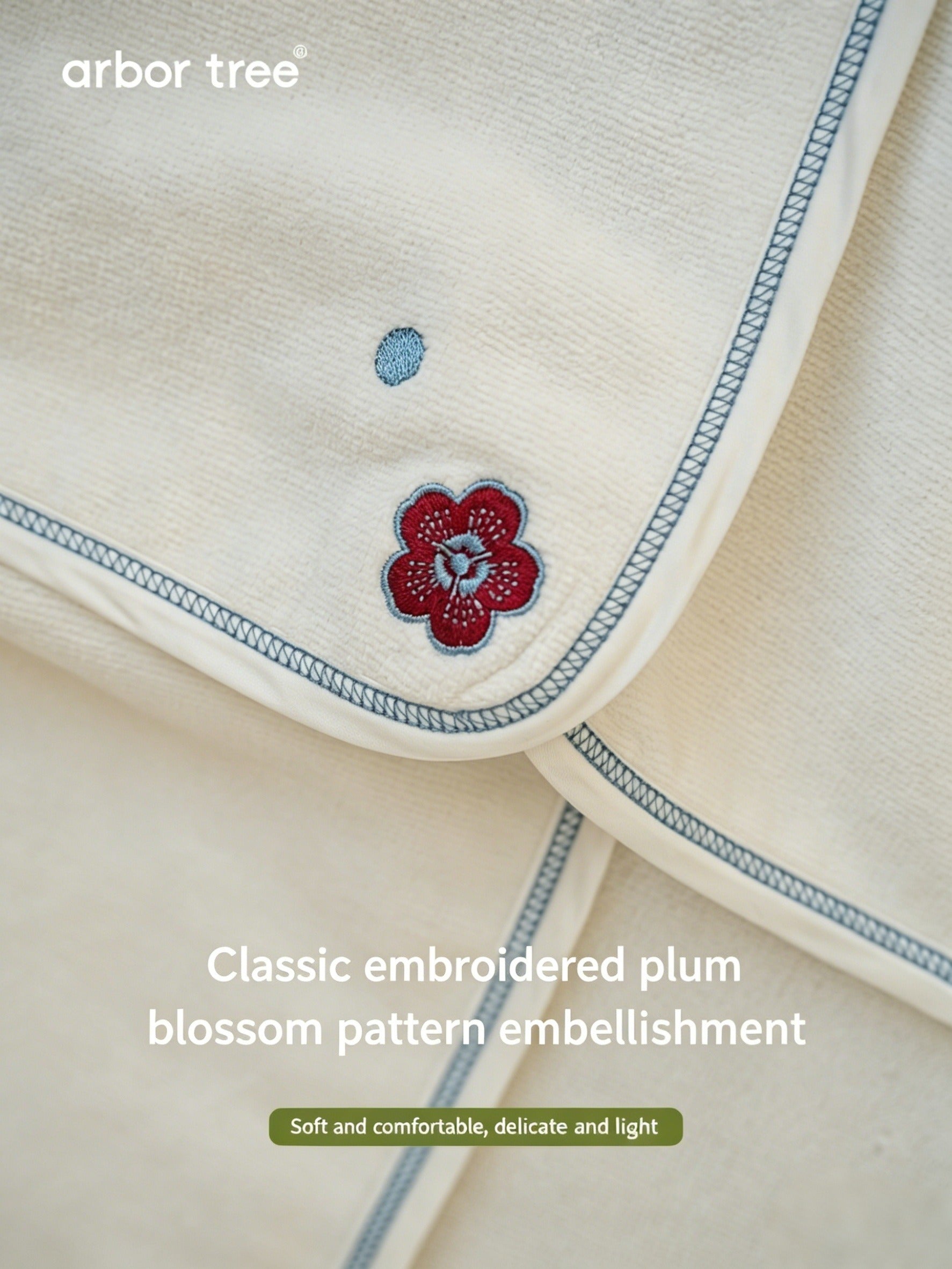 ArborTree organic cotton Grade 7A antibacterial infant bath cape towel with moisture-wicking fabric, perfect for newborns and babies.