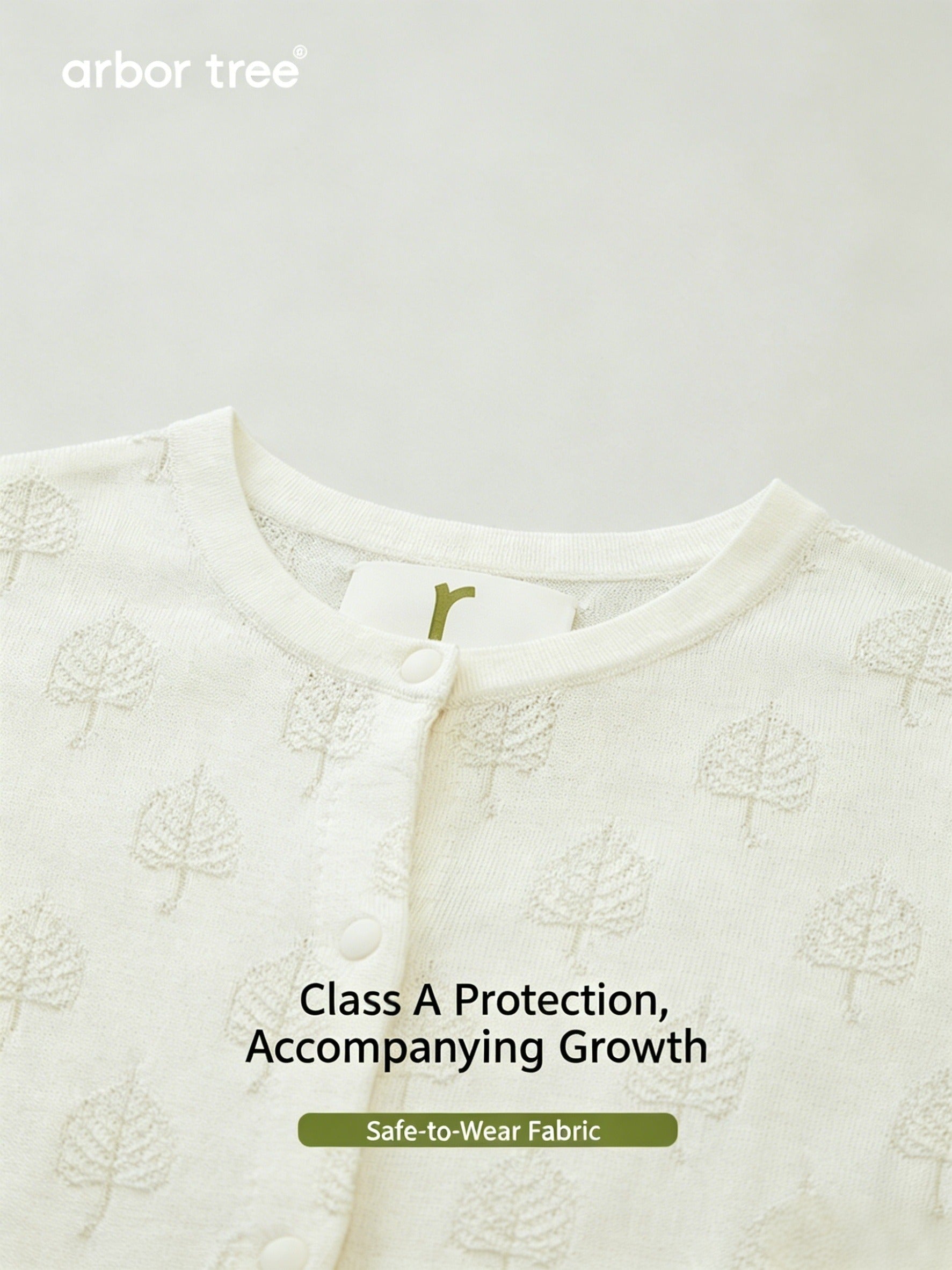 ArborTree  Mulberry Silk Summer Long-Legged One-Piece for Infants and Toddlers with Front Snap Closure—Moisture-Wicking, Mosquito-Repellent, Lightweight, and Breathable