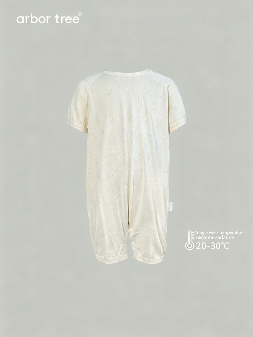 ArborTree men's and women's summer knit one-piece with button-down shoulders, made of mulberry silk and cashmere, lightweight and breathable