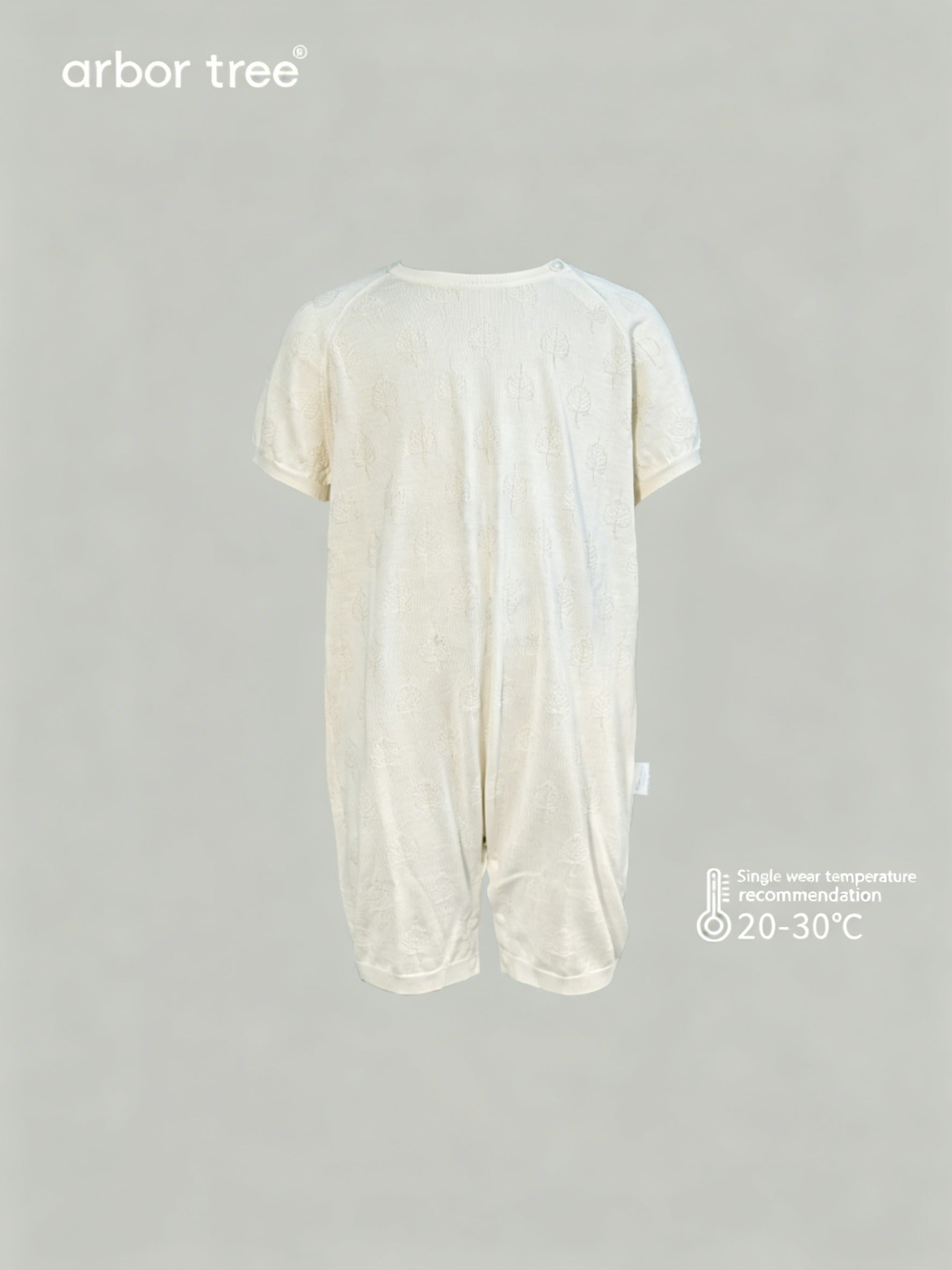 ArborTree men's and women's summer knit one-piece with button-down shoulders, made of mulberry silk and cashmere, lightweight and breathable