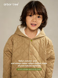ArborTree men's and women's cotton-lined hooded jacket with soft, stretchy fabric, perfect for autumn and winter warmth.