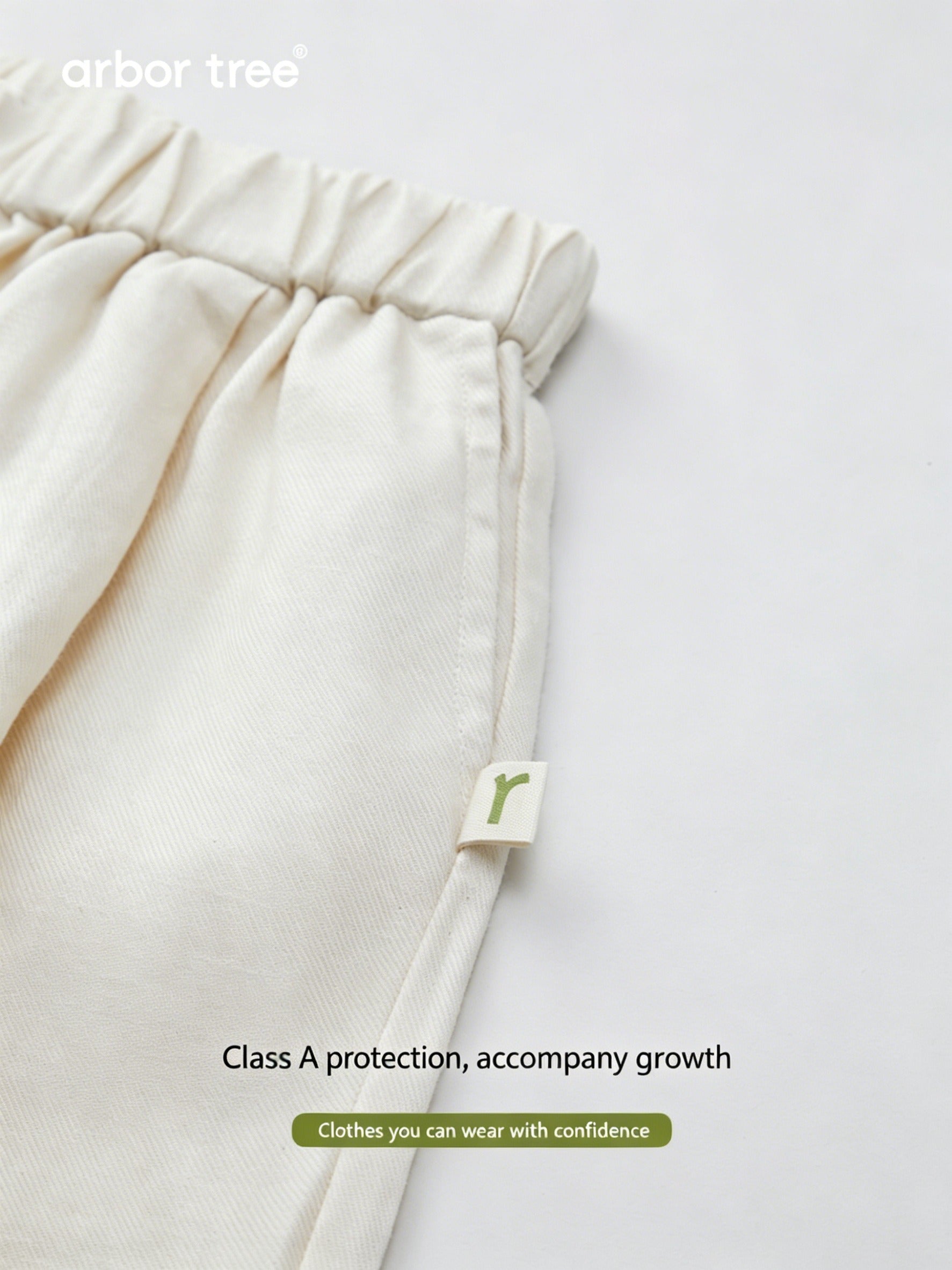 ArborTree 100% Natural Ramie Spring/Summer Matching Wide-Leg Pants for Parents and Children, with an adjustable waistband, lightweight and breathable