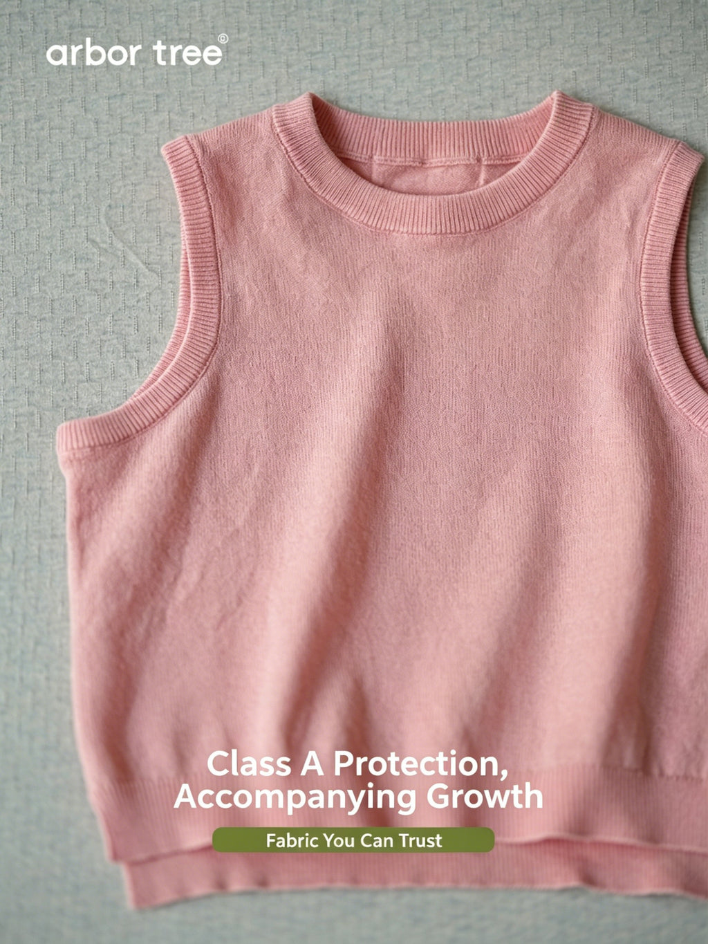 ArborTree 100% Dunhuang Organic Cotton Unisex Spring/Summer Knit Tank Top for Babies: Lightweight, Breathable, and Quick-Drying