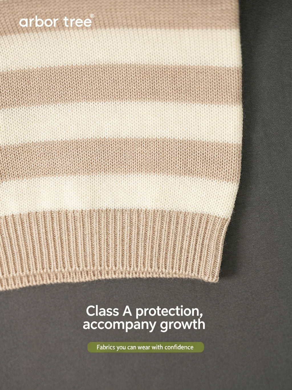 Baby pullover sweater by ArborTree made from 100% Baselwool, featuring a soft, natural fabric and cozy fit for kids.