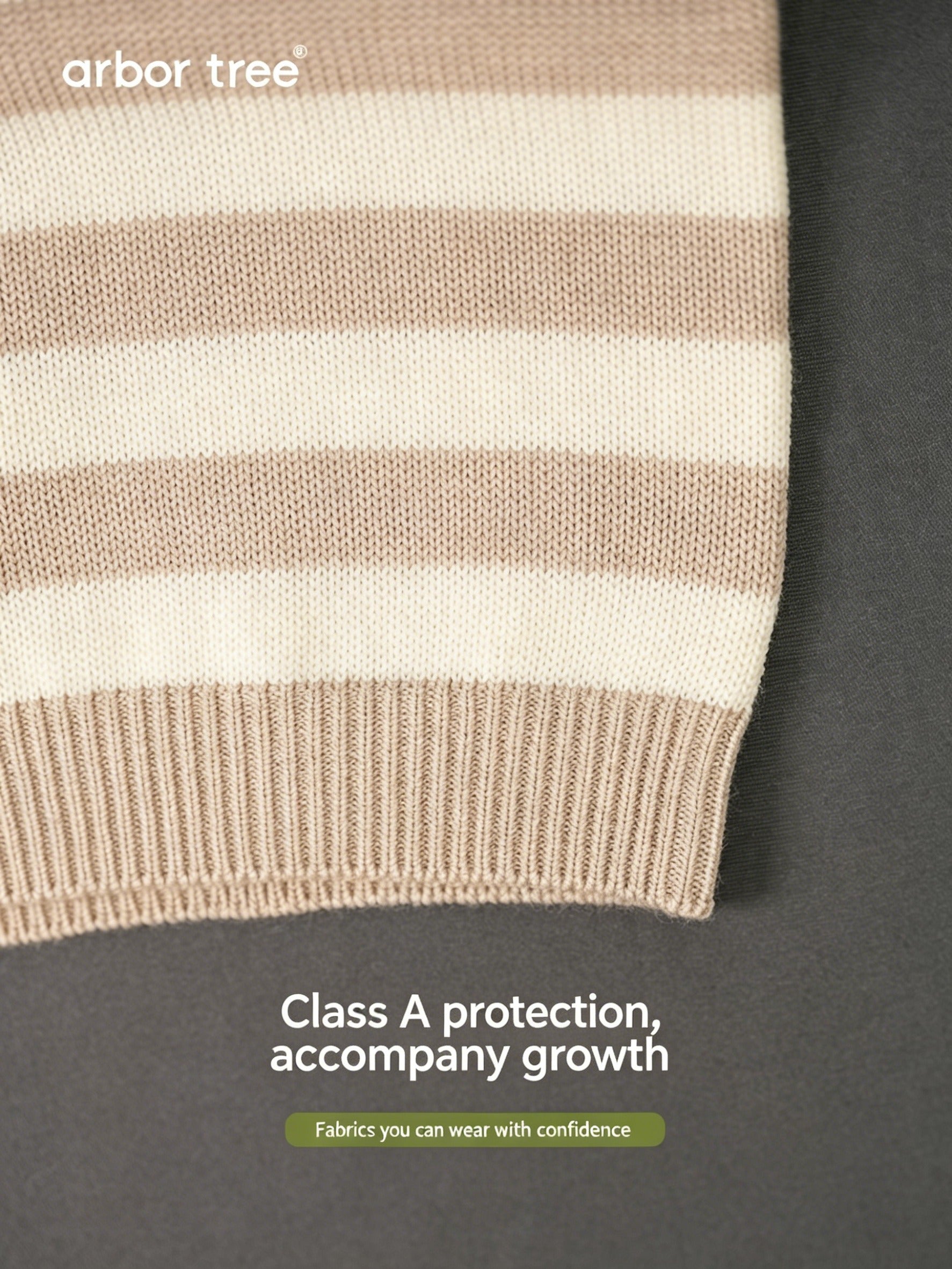 Baby pullover sweater by ArborTree made from 100% Baselwool, featuring a soft, natural fabric and cozy fit for kids.