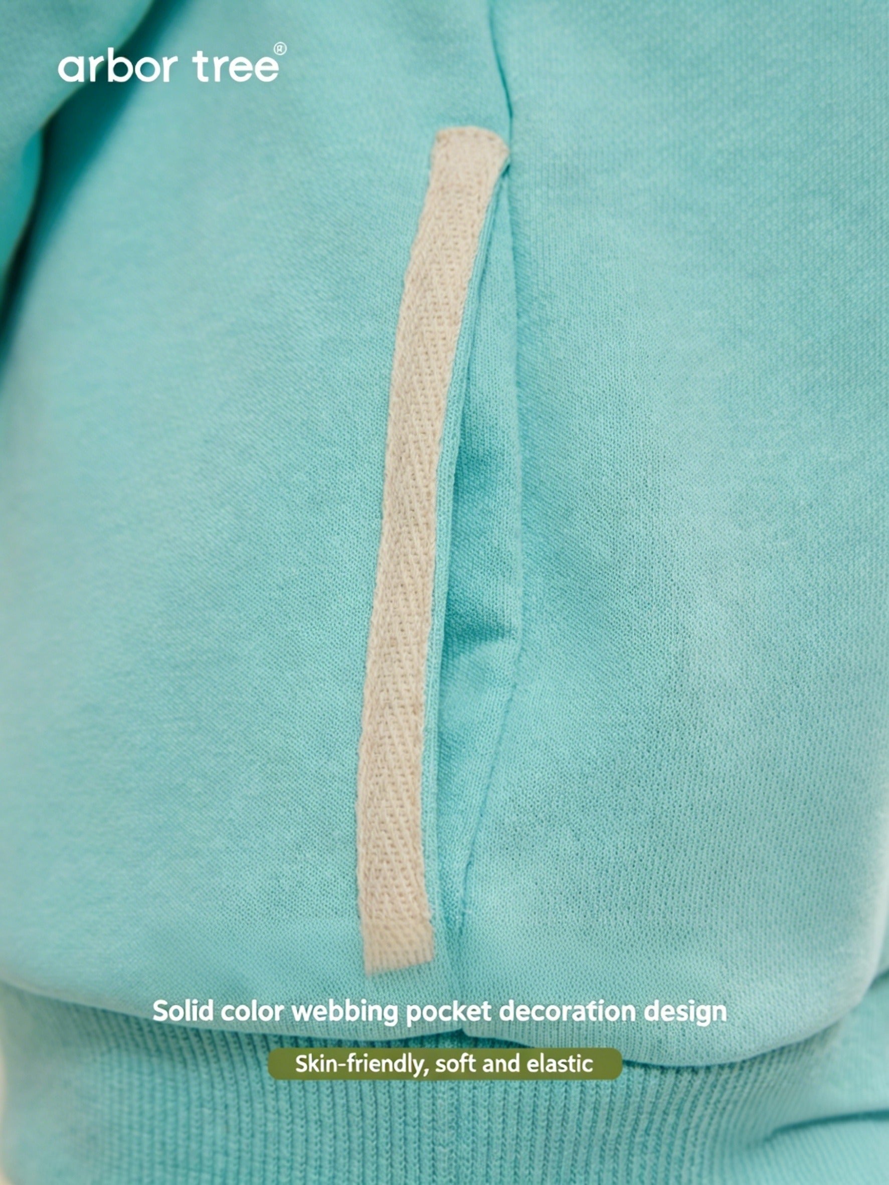 ArborTree organic cotton hoodie for boys and girls, long-sleeve, with pockets, in spring, fall, and winter, warm and breathable.