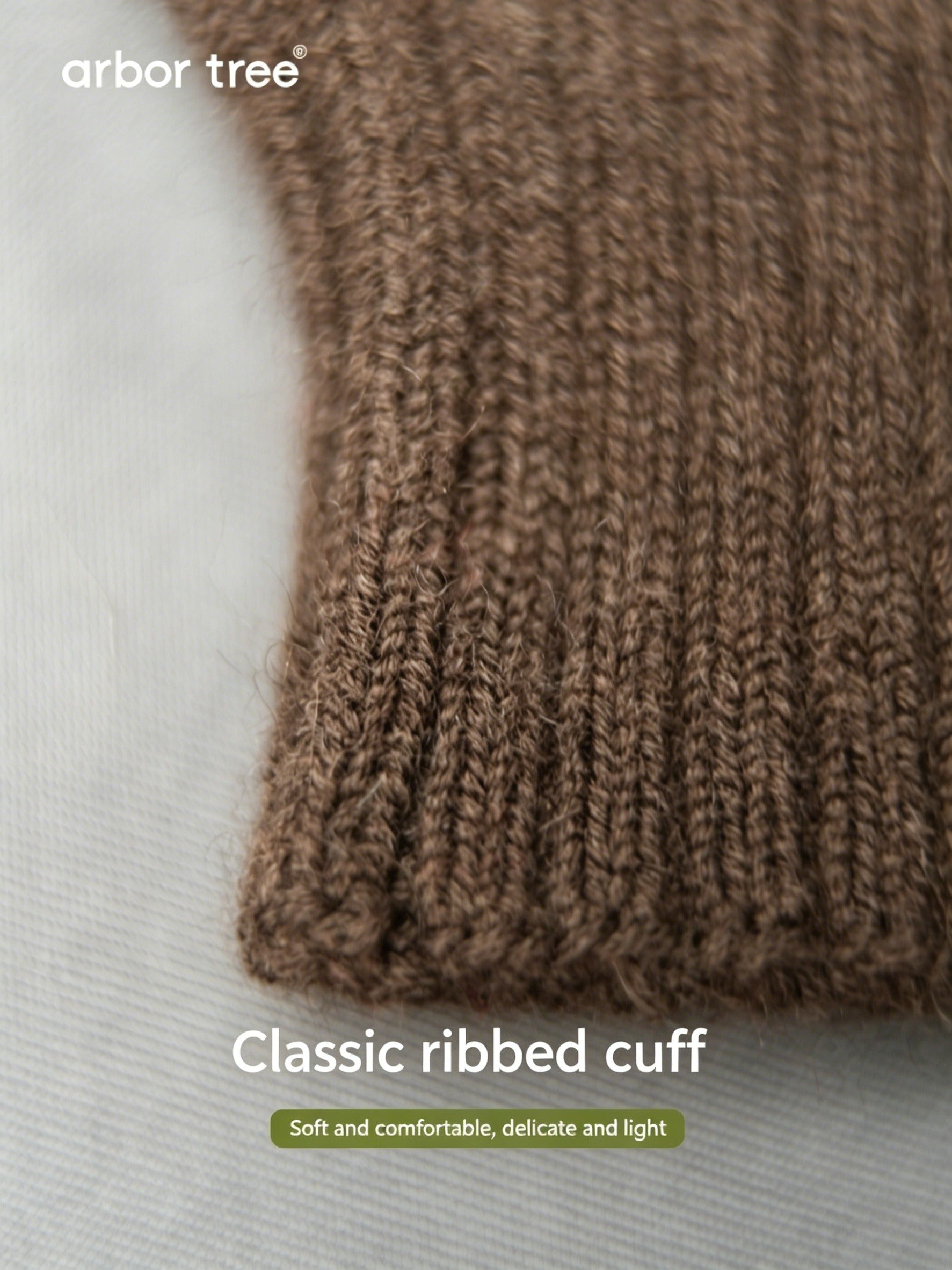 Matching parent-child fall and winter mittens made of ArborTree's Yak Down and Merino Wool, hand wash only.