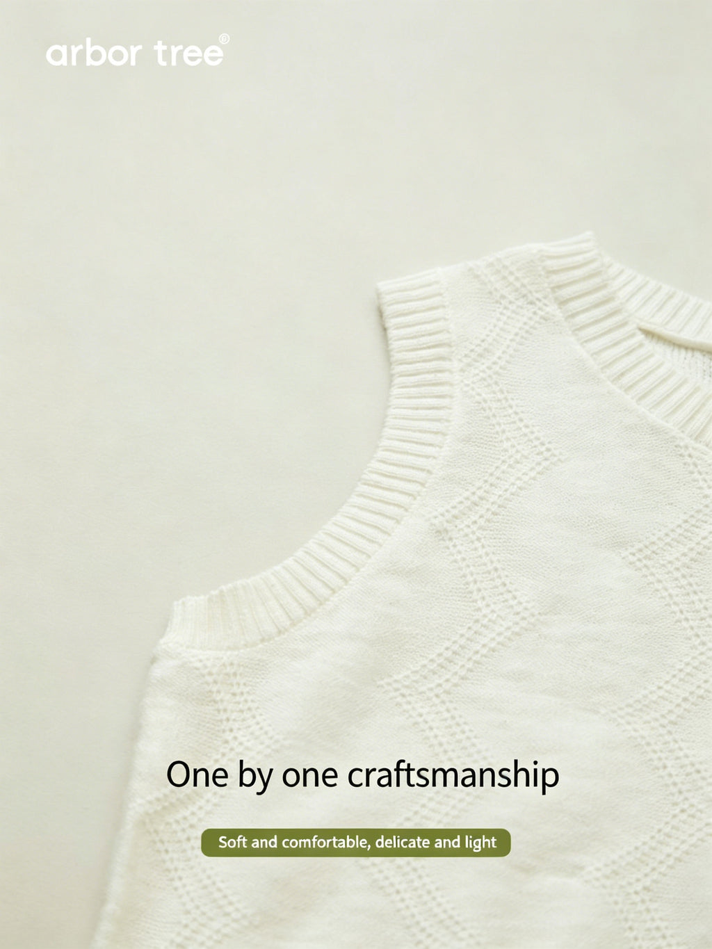 ArborTree organic cotton and linen baby casual vest in neutral colors, featuring a soft, sleeveless design for toddlers.