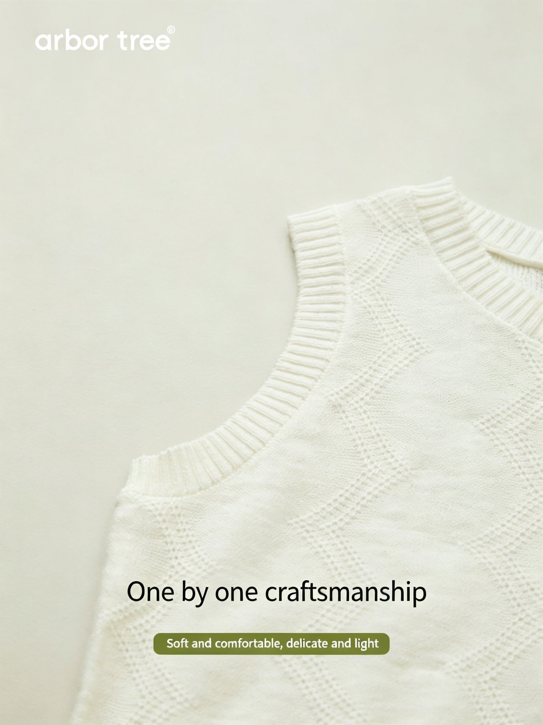 ArborTree organic cotton and linen baby casual vest in neutral colors, featuring a soft, sleeveless design for toddlers.