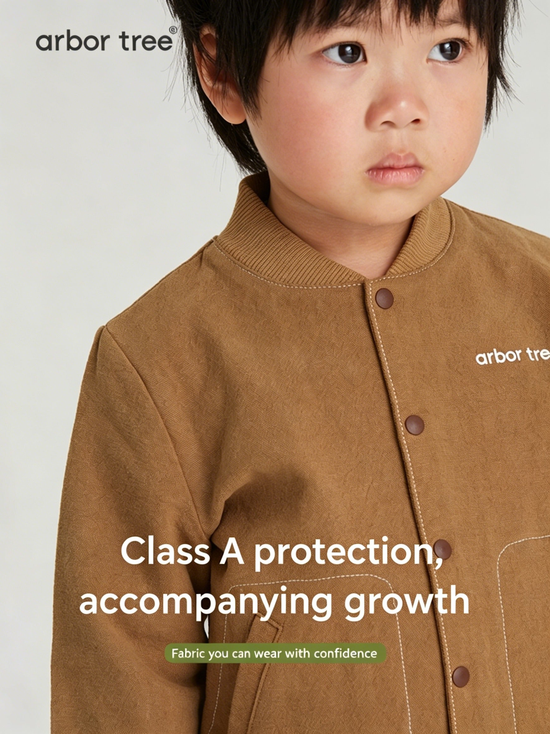 Unisex ArborTree spring/fall cotton-linen cardigan in warm, soft, breathable fabric, featuring a neutral color and relaxed fit.