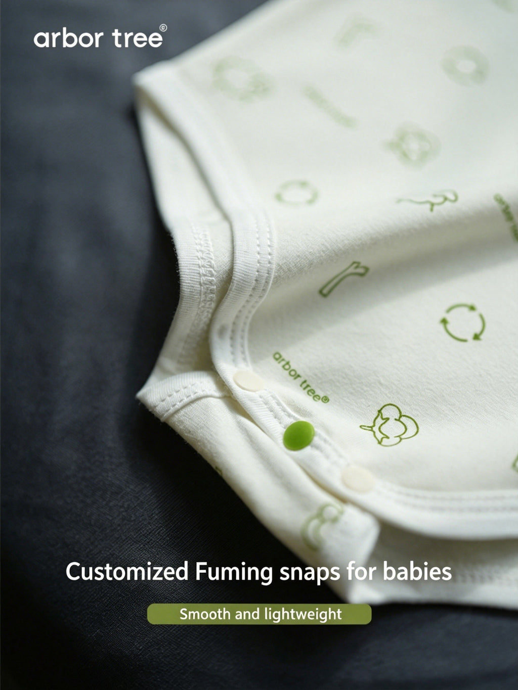 ArborTree Eco-Friendly Printed 100% Natural Organic Cotton Long-Sleeve Rompers for Boys and Girls (Spring/Fall)