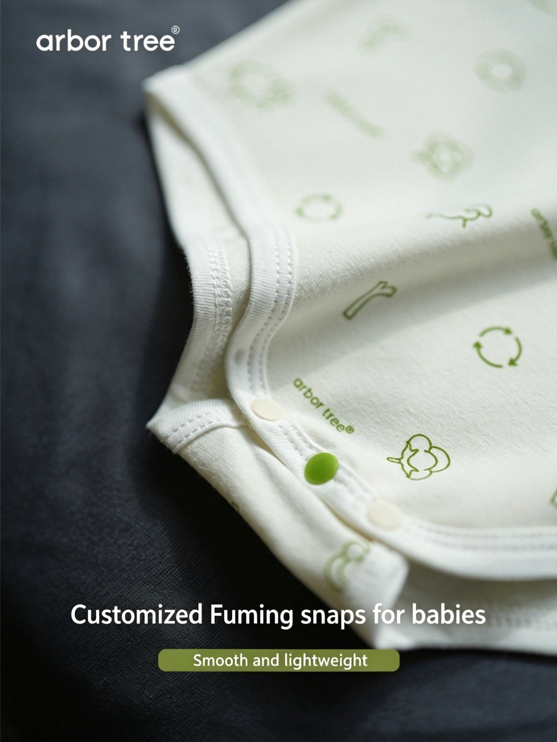 ArborTree Eco-Friendly Printed 100% Natural Organic Cotton Long-Sleeve Rompers for Boys and Girls (Spring/Fall)