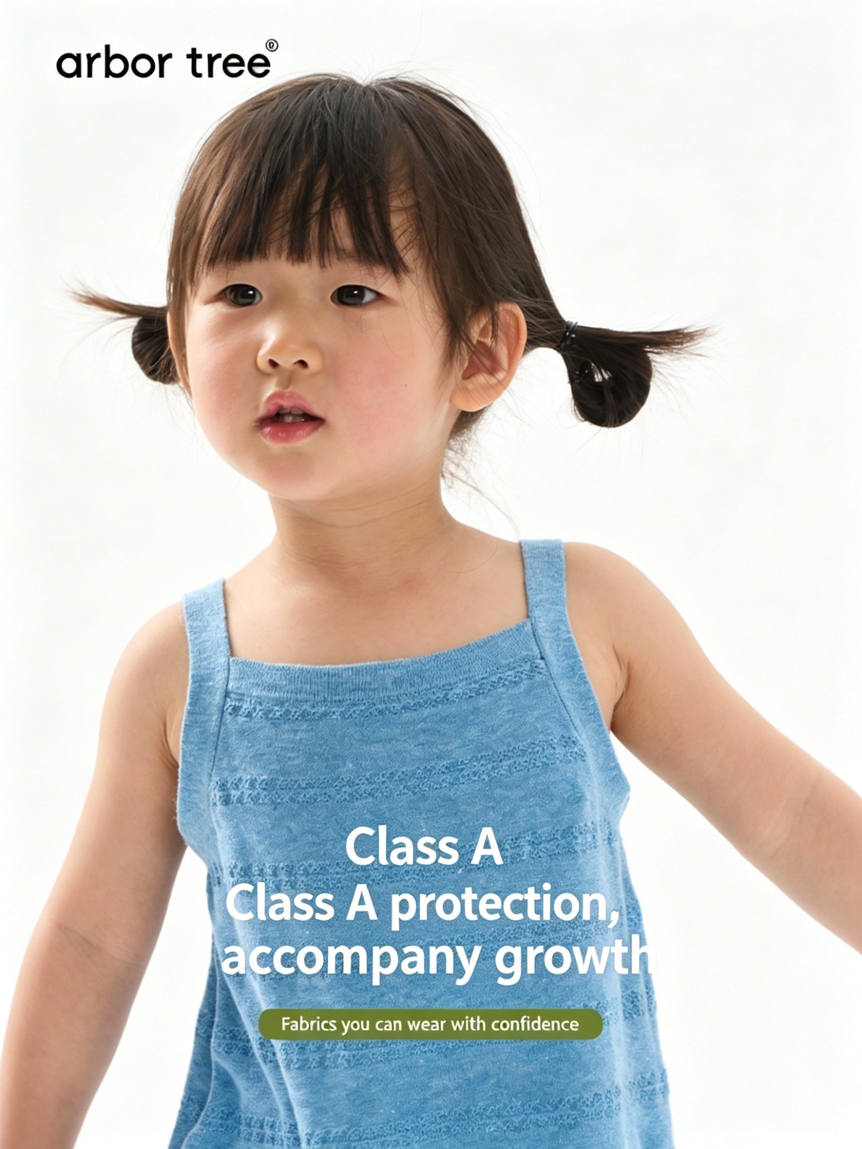 Baby girl summer tank dress by ArborTree, made from 60% organic cotton and 40% linen, lightweight and breathable for warm weather.
