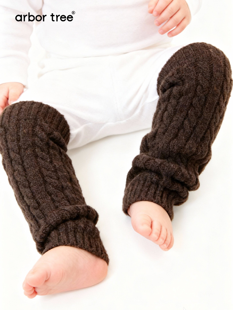 ArborTree baby winter socks made of 30% yak down and 70% merino wool, thick, cozy, and hand washable for warmth and comfort.