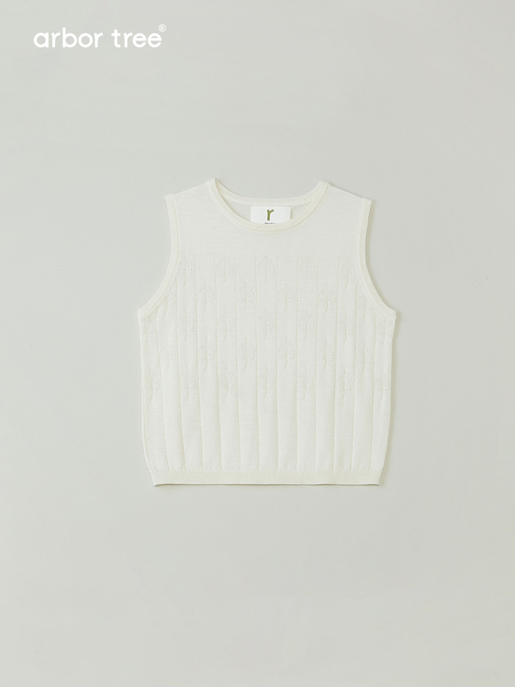 ArborTree natural mulberry silk baby summer sleeveless knit tank top, lightweight, breathable, moisture-wicking for infants.