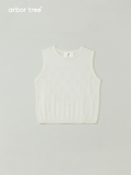 ArborTree natural mulberry silk baby summer sleeveless knit tank top, lightweight, breathable, moisture-wicking for infants.