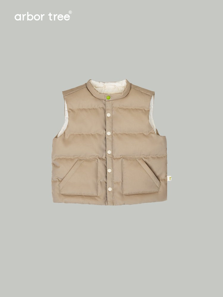 ArborTree All-Natural White Duck Down Vests for Boys and Girls: Warm, Cold-Resistant, and Windproof for Fall and Winter