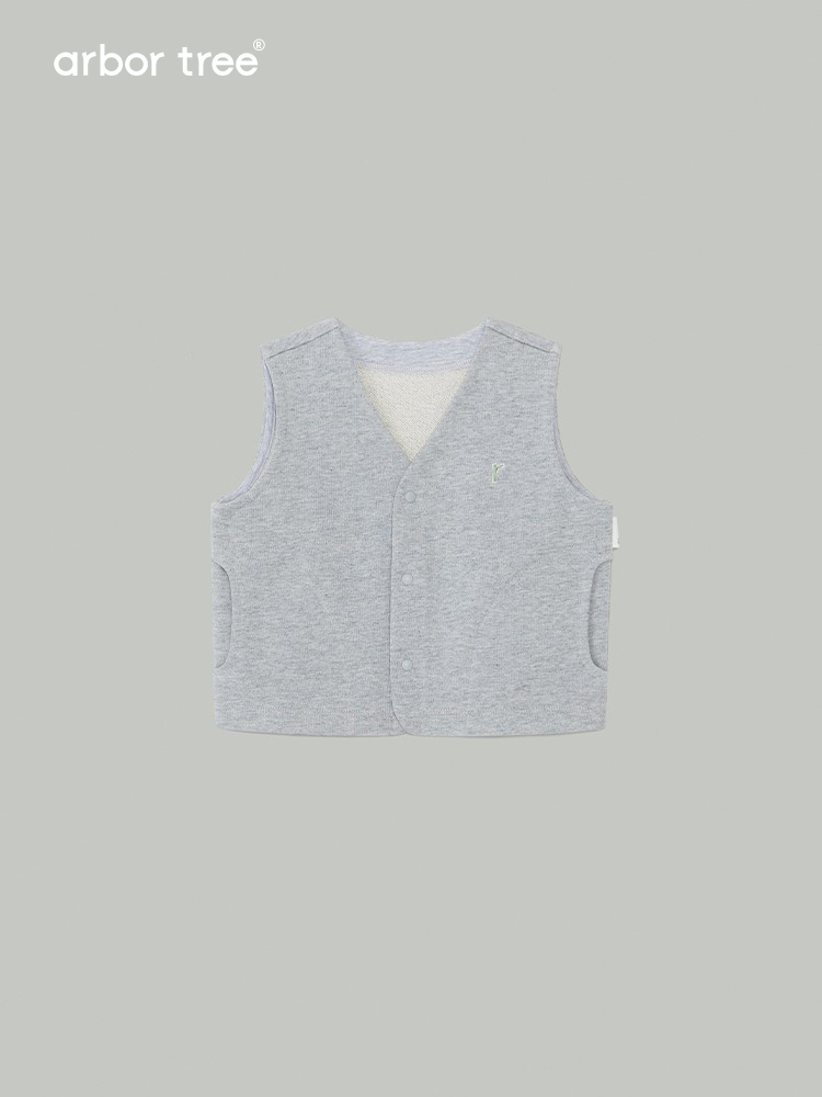 ArborTree 100% Organic Cotton Unisex Spring/Fall Vest Jacket – Class A Standard, Soft and Warm
