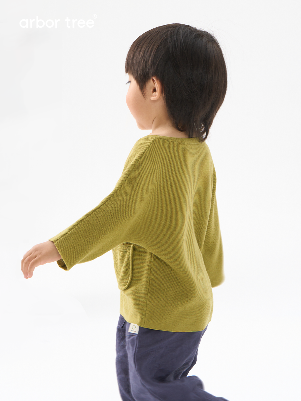ArborTree 100% Ultra-Fine Merino Wool Baby Spring/Summer V-Neck Ultra-Lightweight 3/4-Sleeve T-Shirt (Air-Conditioning Shirt)