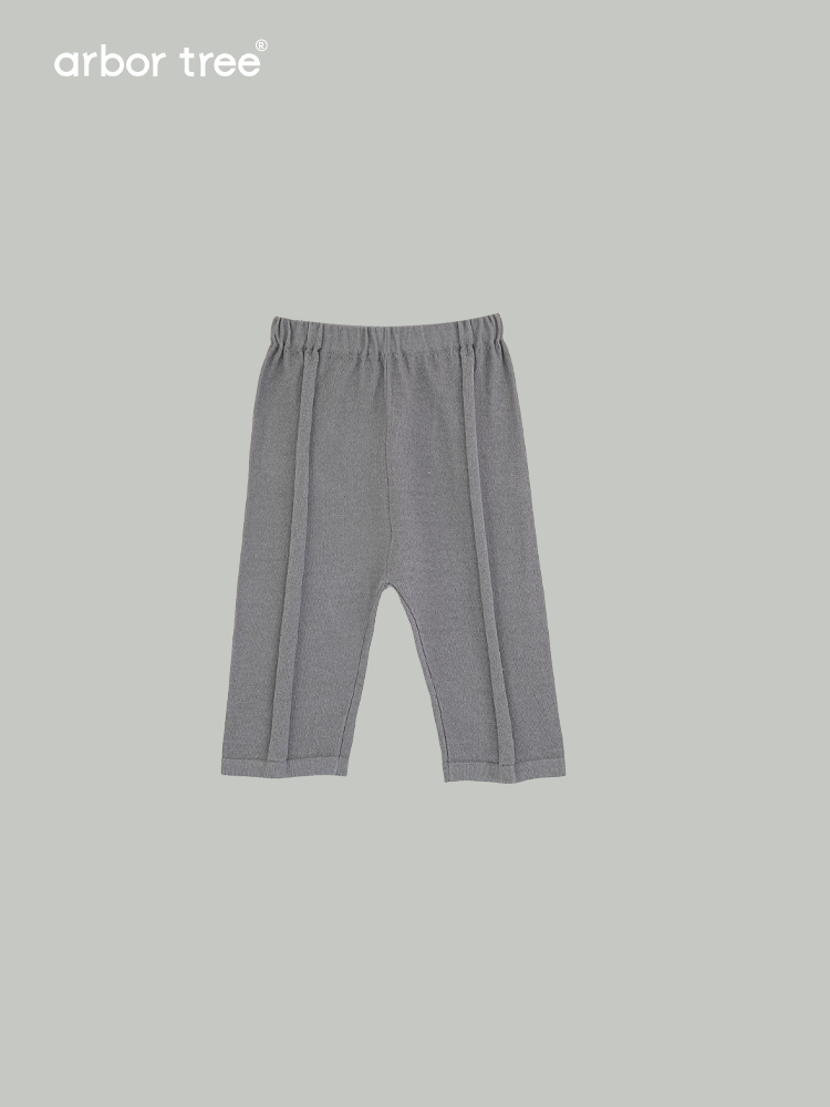 ArborTree 100% Dunhuang Organic Cotton Unisex Baby Knit Lightweight Spring/Summer Pants—Lightweight and Breathable