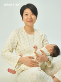 ArborTree Eco-Friendly Printed 100% Natural Organic Cotton Matching Parent-Child Spring/Fall Loungewear Set