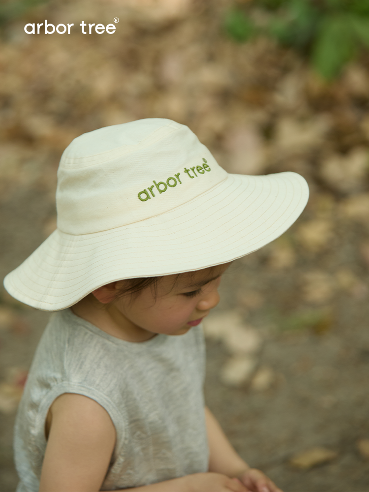 ArborTree 100% Organic Cotton Summer Sun Hat for Boys and Girls—Lightweight, Breathable, Wide-Brimmed Sun Protection