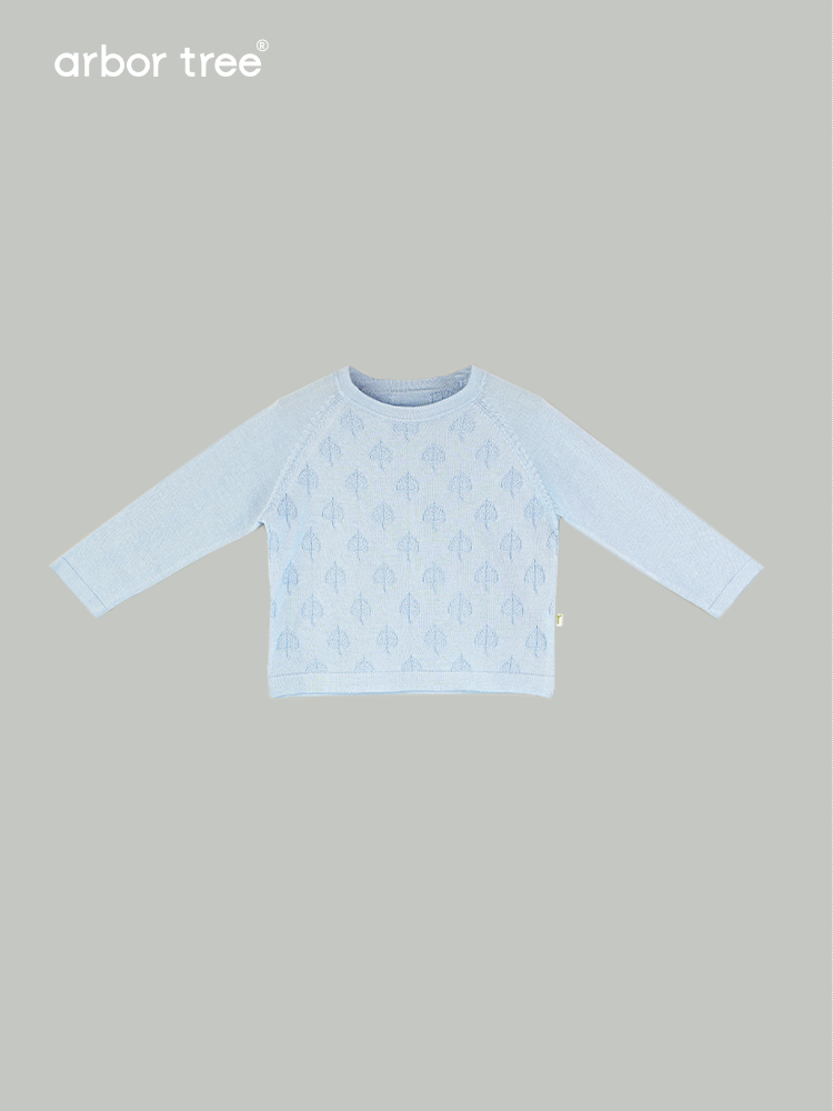Unisex ArborTree long-sleeve T-shirt made from 85% mulberry silk and 15% cashmere with a Bodhi leaf design, breathable spring/fall knit