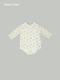 ArborTree Eco-Friendly Printed 100% Natural Organic Cotton Long-Sleeve Rompers for Boys and Girls (Spring/Fall)
