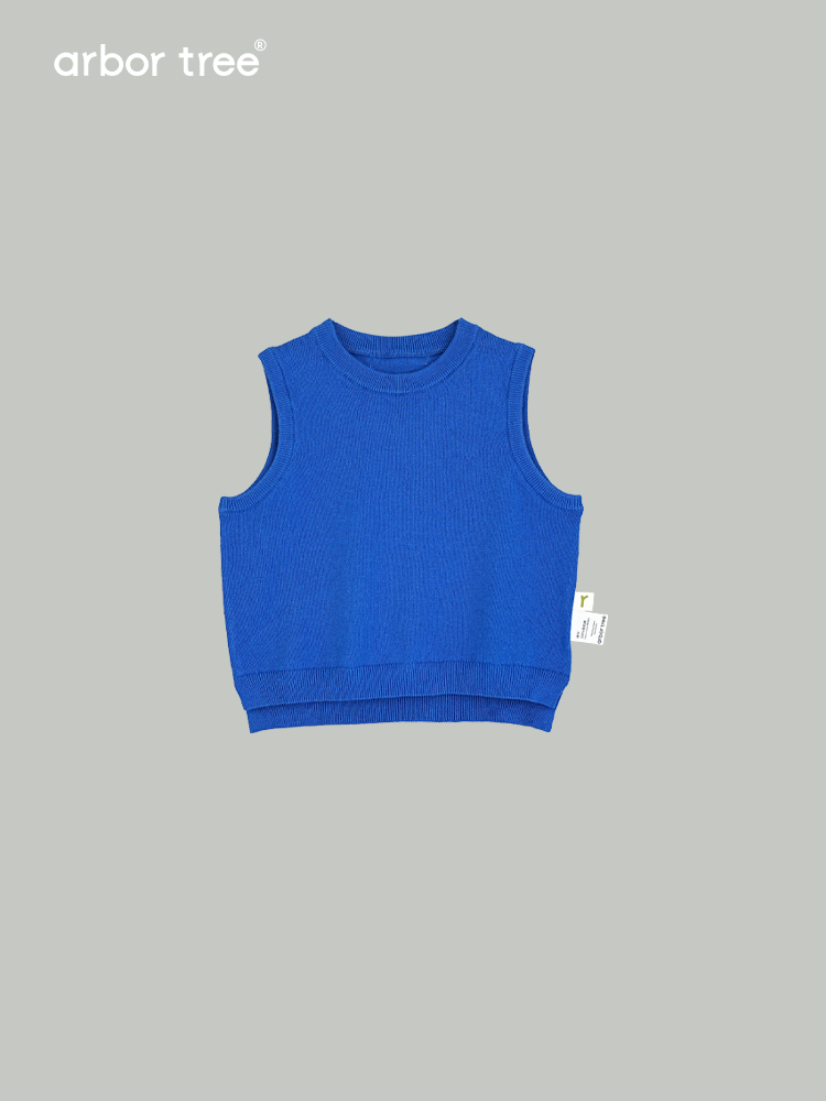 ArborTree 100% Dunhuang Organic Cotton Unisex Spring/Summer Knit Tank Top for Babies: Lightweight, Breathable, and Quick-Drying
