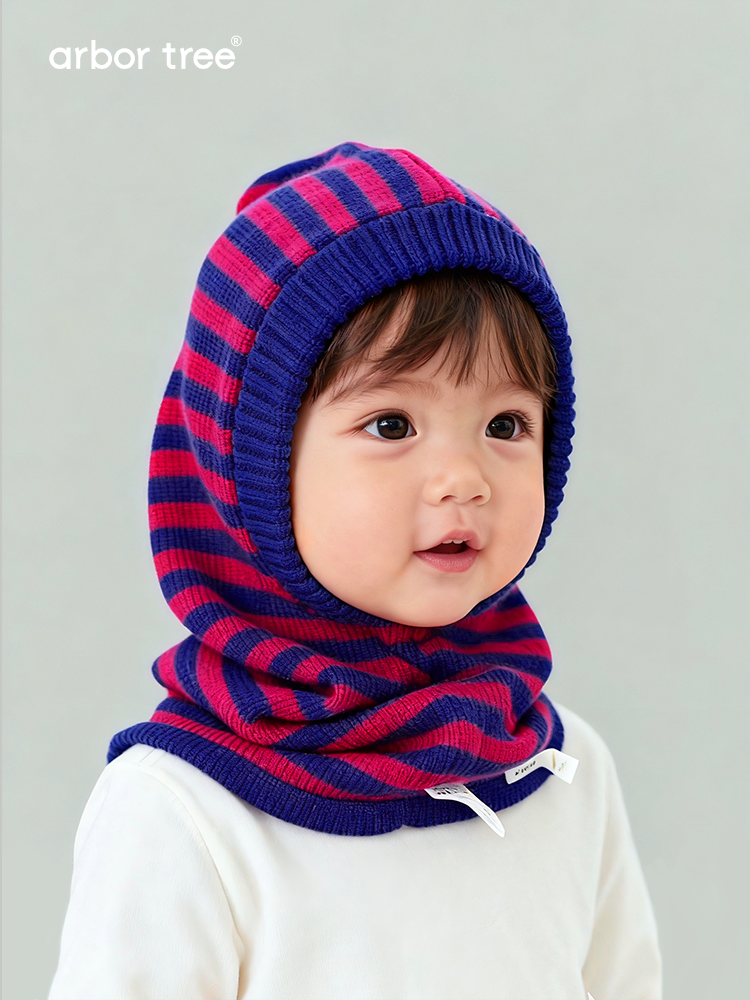 ArborTree 100% Merino Wool fall/winter beanie for kids, soft, warm, windproof, and cold-resistant, suitable for boys and girls.