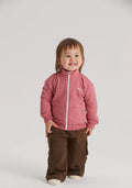 ArborTree organic cotton unisex spring/fall jacket with stand-up collar and zipper, suitable for boys and girls, warm and moisture-wicking.